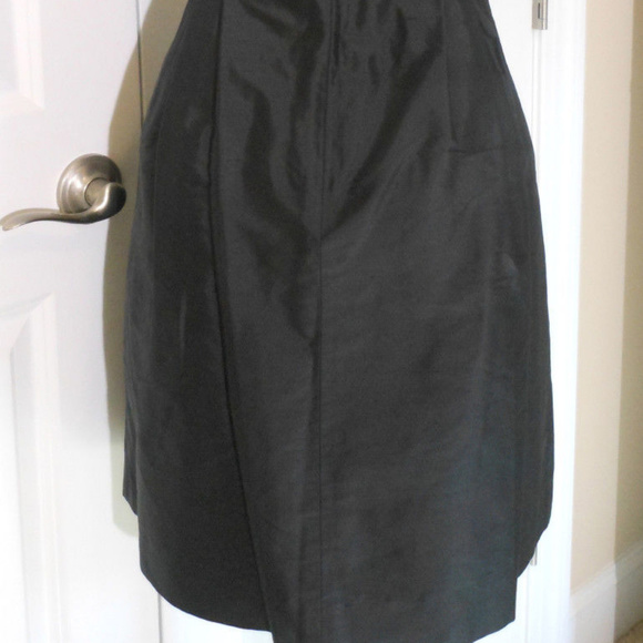 J CREW NWT Black Strapless Silk Duponi 'Erin' Dress - Picture 7 of 8